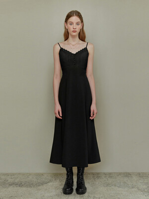 BEADED LACE SLIP DRESS_2COLORS