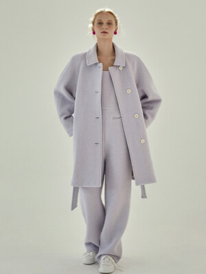 fluffy wool coat_lavender