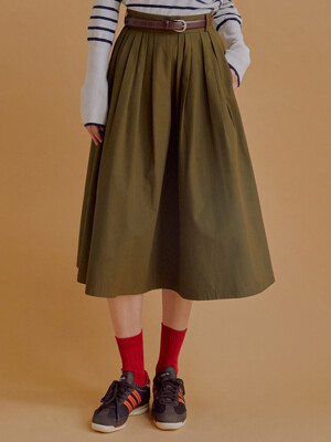 BOROMWAT Flared skirt (Khaki)