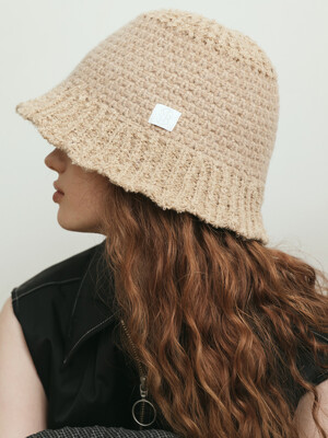 Loel knit crochet bucket hat_3color