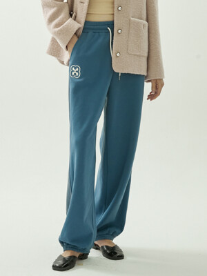 FLEECE LINED JOGGER PANTS - BLUE