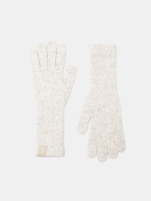 basic long wool gloves (G003_oat)