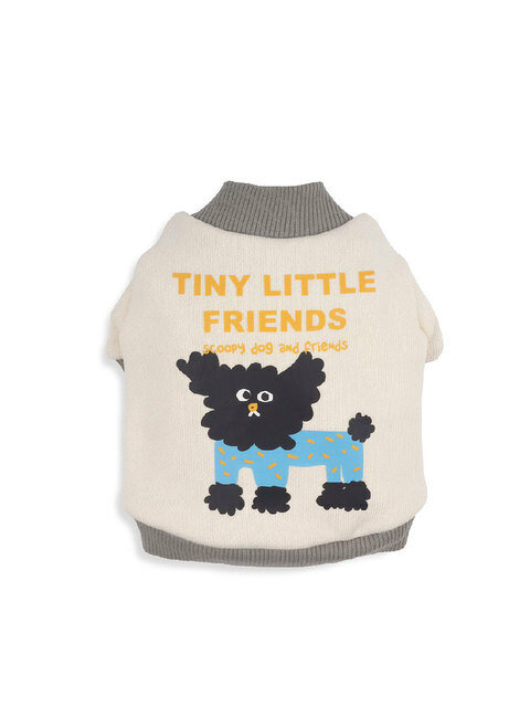 반려동물 - 몽슈슈 (MONCHOUCHOU) - Tiny Little Friends Cotton Cardigan Ivory