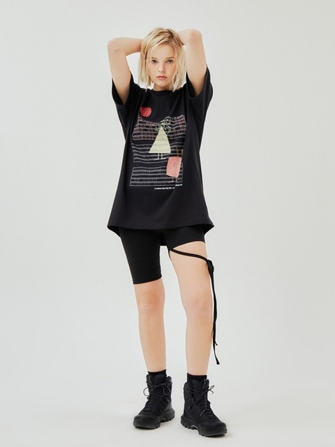 팬츠 - 로액슈얼 (lo axual) - RIBBON BIKER SHORTS 