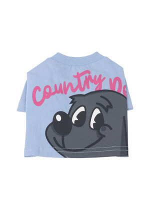 Country Dog Tee for dog Sky Blue
