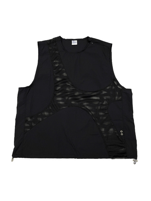 아우터,아우터 - 더콜디스트모먼트 (THE COLDEST MOMENT) - TCM nylon layered mesh vest (black)
