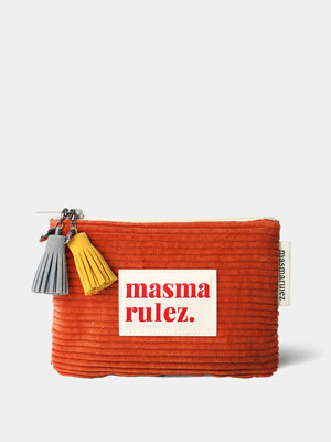 Basic pouch _ 코듀로이 오렌지