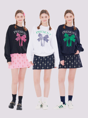 MET present sweatshirt & mini skirt set