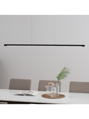 LED 플룻 식탁등 식탁조명 30W 블랙/화이트