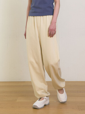 Cotton String Sweat Pants (Butter)