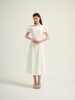Rosa belted one-piece [White]