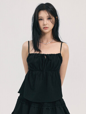 saya strap bustier-black