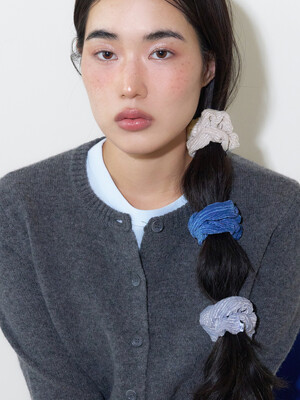 corduroy mini scrunchie - 4color