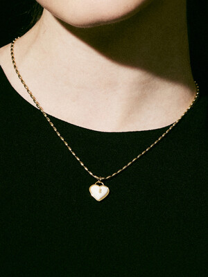 Keyhole Heart Necklace_VH249ONE001M