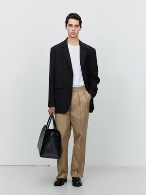 WIDE CHINO SLACKS BEIGE_M_UDPA5A304I2