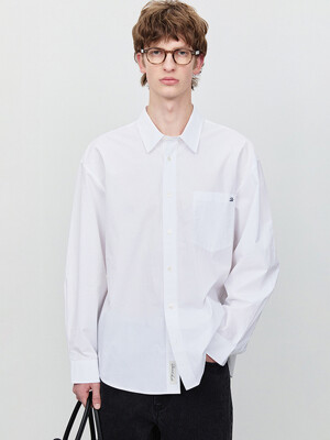 UNISEX PAPERLY COTTON OVERSIZED SHIRT IVORY_M_UDSH5A107IV