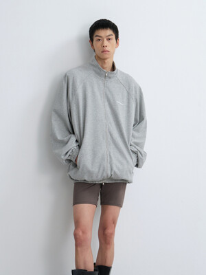 Zip Up Sweatshirt Jacket_Grey