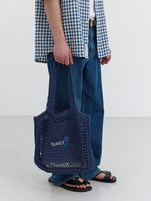HAND DRAWING BLOOM BAG NAVY_M_UDBA5E217N2