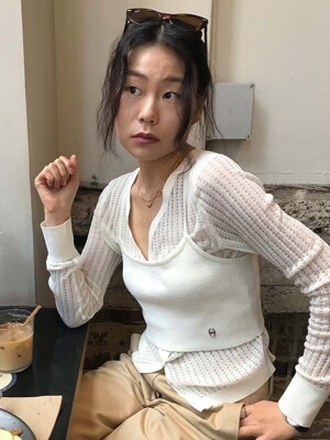 V-Neck Slim Cardigan Set KK5MD6170_03