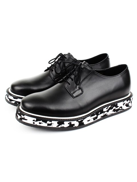 DVS PIPING DERBY SHOES (black marble)