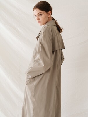 natural trench coat (khaki)
