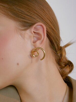 Holiday vortex earrings
