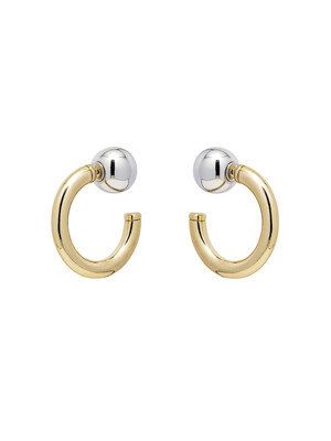 C.O SOLID COMBI EARRING / GOLD