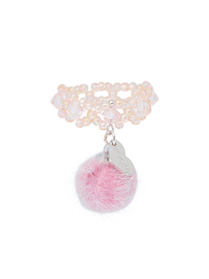 Snowing Beads Ring (Pink)