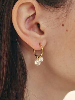 Silver925_Fruit Pearls Earrings (3color) 진주 귀걸이