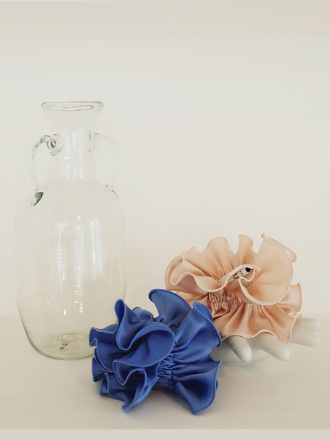 헤어액세서리,헤어액세서리 - 르플레 (refle.t) - [FLORA] SILK SCRUNCIE (2 Color)