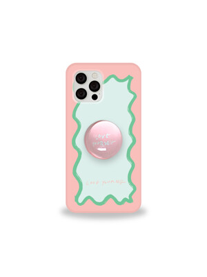 [SET] Present series : Pink letter phone case