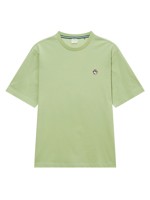 티셔츠,티셔츠 - 피즈 (PHIZ) - [헤지스 피즈] 그린 프리미어 코튼 버킷 스몰 로고 반팔 티셔츠