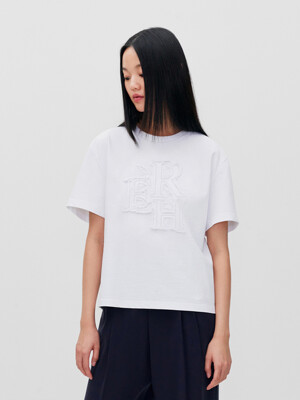 PATCHED LOGO EMBROIDERY T SHIRT
