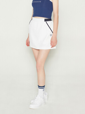 SIDE BAND SKIRT_WHITE