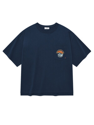 핫 썸머 파라다이스 티셔츠 네이비