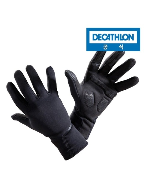 스윔웨어 - 데카트론 (DECATHLON) - 트리반 500 성인 바이크 장갑 블랙 S