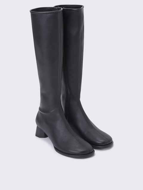 부츠 - 슈콤마보니 (SUECOMMA BONNIE) - Lam span long boots(black)_DG3BW23508BLK