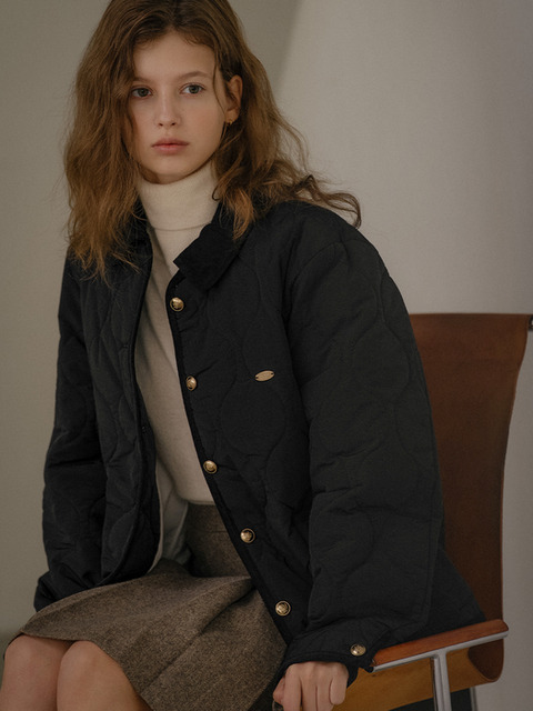 틸아이다이 Ryker corduroy collar padding_Black