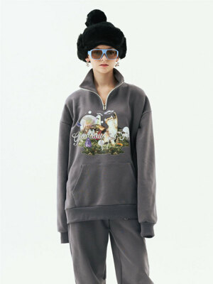 GREEDILOUS By Tilda Zip Up Sweatshirts