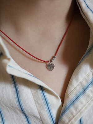 Heart knot necklace