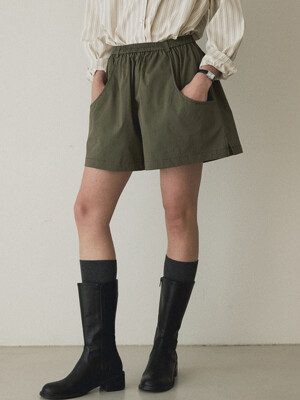 Half pocket short pants_Khaki