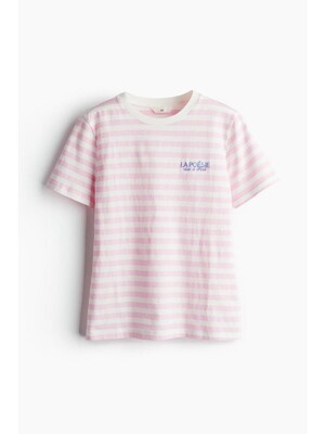 프린트 티셔츠 라이트 핑크/La Poesie 1163560038