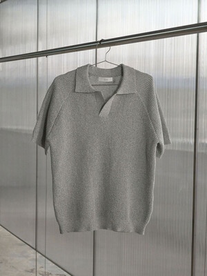 Waffle Half Knit_Grey