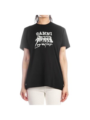 [가니] 24FW (T3924 099 BLACK) 여성 반팔 티셔츠