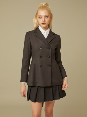 DOUBLE HALF JACKET_BLACK