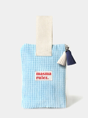Strap pouch_Oksusu Baby blue