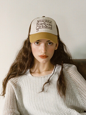 [Jerusalem Sandals X MFG] LOGO BALL CAP X MFG-BROWN (로고 볼 캡)