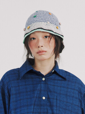 SEA BEANIE BLUE