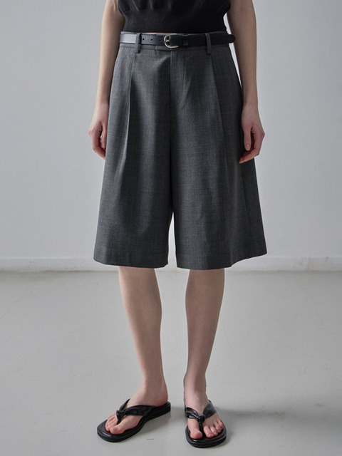 ★CRANK★RIVET BERMUDA PANTS_CREAM★正規品/韓国直送料込/人気 RIVET BERMUDA PANTS_CREAM - CRANK