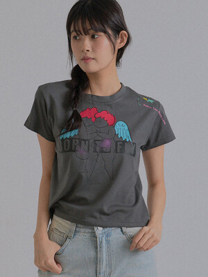 Angels Dancing T-Shirt_Charcoal
